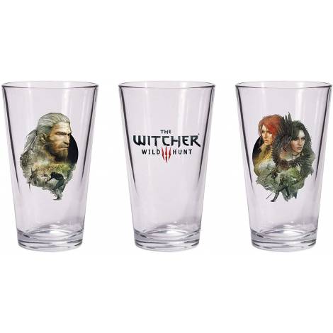 Dark Horse The Witcher 3: Wild Hunt - Geralt & Triss with Yeneffer Pint Glass Set (3000-238)