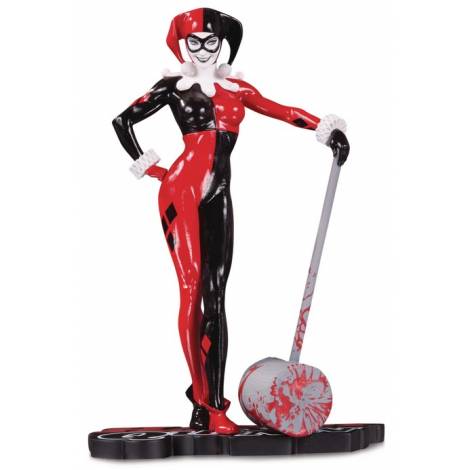 DC COMICS: Harley Quinn Red White And Black Statue By Adam Hughes (SEP190619)